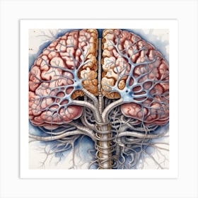 Brain And Spinal Cord 2 Art Print