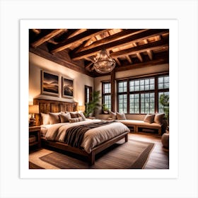 Rustic Bedroom 1 Art Print