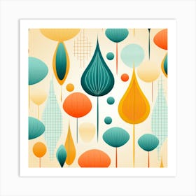 Abstract Tree Pattern Art Print