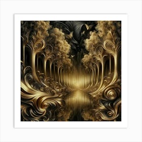 Forest Of Gold 1 Art Print