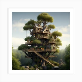 Tree House Art Print