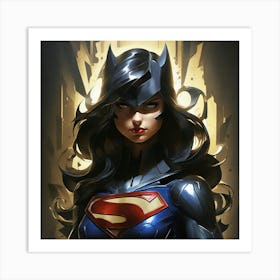 Super Shadows Heroine Art Print 0 Art Print