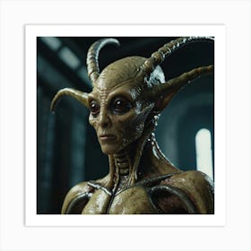 Roswell Alien Extraterrestrial Render Art Print