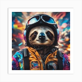 Sloth In Space Art Print