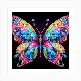 Colorful Butterfly Art Print