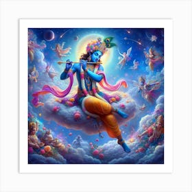 Lord Krishna 13 Art Print