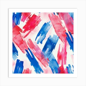 Watercolor Brushstrokes 2 Art Print