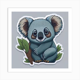 Koala Sticker 10 Art Print