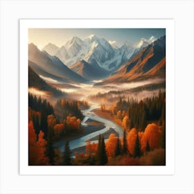 Autumn Mountains Art Print