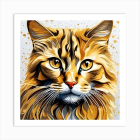 Cat Painting 14 Art Print