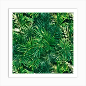 Decorative Template Exotic Jungle Frame Hipster Modern Style Flora Colourful Plant Holida (13) Art Print