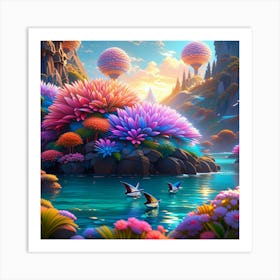 Fantasy Landscape Art Print