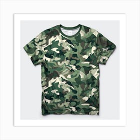 Camouflage T-Shirt Affiche