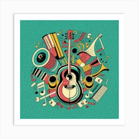 Acoustic Guitar Art Print