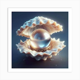 Ring In A Shell 2 Art Print