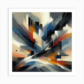 Abstract Cityscape 2 Art Print