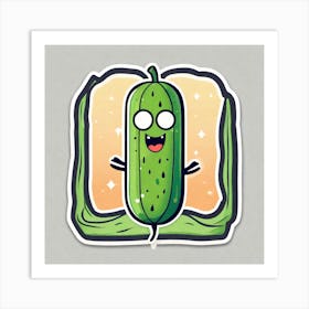 Pickle Sticker Art Print