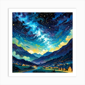 Night Sky 1 Art Print