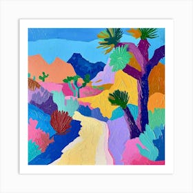 Colourful Abstract Joshua Tree National Park Usa 5 Art Print