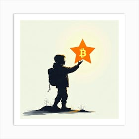 Bitcoin Star 1 Art Print