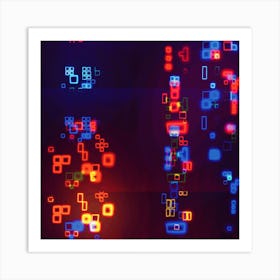 Abstract Squares Art Print