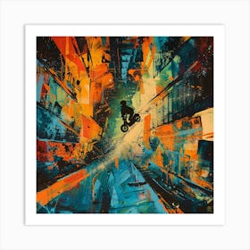 Bmx Rider Art Print