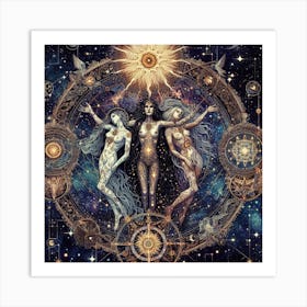 Three Goddesses 1 Art Print