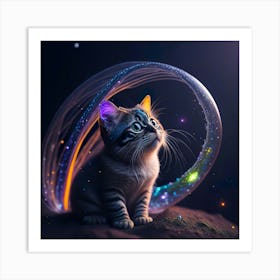 Cat Galaxy (83) Art Print