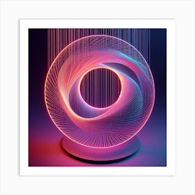 String Circle Orb Art Print