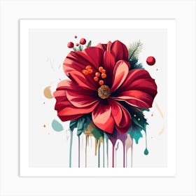 Flower Painting Art Print