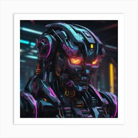 Futuristic Robot 74 Art Print