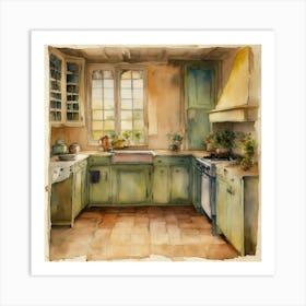 Square 12 X 12 Memory Book Page Of A Kitchen Recip Art Print