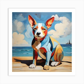 Dog In Picasso Style 1 Art Print