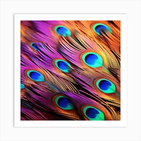 Peacock Feathers 21 Art Print