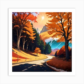 Autumn Landscape Art Print