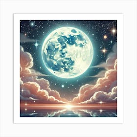 Full Moon In The Sky 37 Art Print