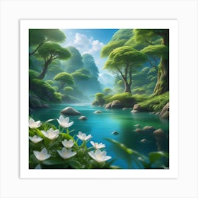 Lily Pond 11 Art Print