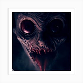 Alien Face Art Print