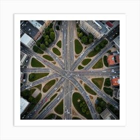 Intersections Photograph Intersections Where Paths Converge Or Diverge This Could Be A Bustling City 2544209119 Art Print