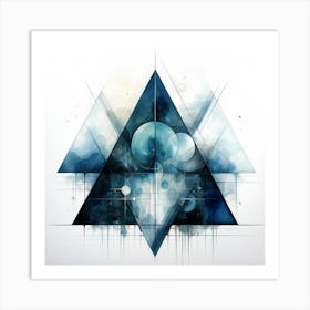 Abstract Triangles Art Print