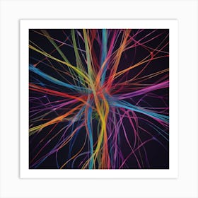 Colorful Lines Art Print