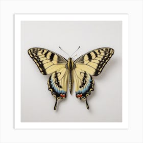 Butterfly of Papilio machaon Art Print