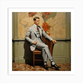 Man In A Suit 8 Art Print