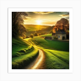 Sunset In The Countryside 22 Art Print