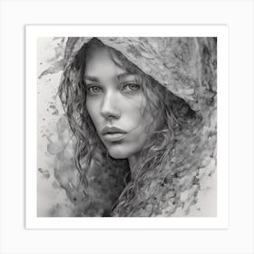 Portrait Of A Woman Art Print