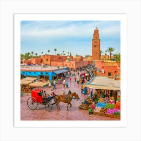 Marrakech Moroco article est Art Art Print