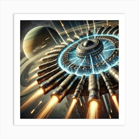 Magnetic Acceleration Projectile 1024x1024 Art Print