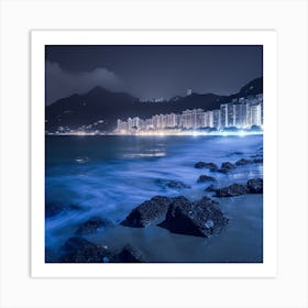 Hong Kong At Night Art Print