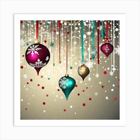 Christmas Ornaments 25 Art Print