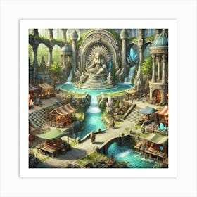 Cascade Sovereignty Marketplace Art Print